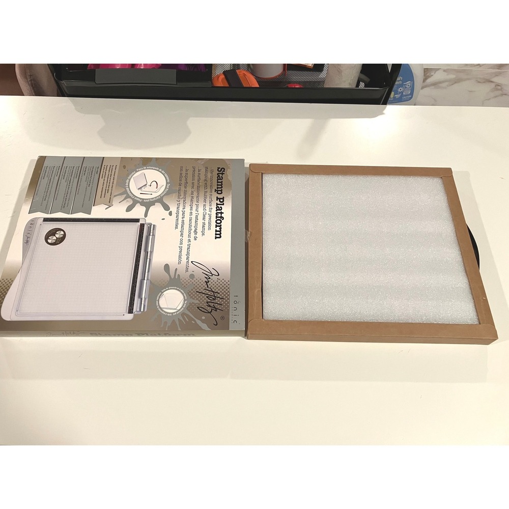 Tim Holtz Tonic Studios Large Stamping Platform With Box Crafting Card Making - Picture 3 of 7